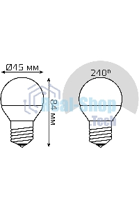 Лампа светодиодная Шар Gauss 7W 590lm 6500К E27 диммируемая LED