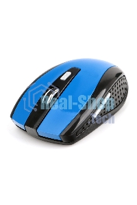 Мышь беспроводная Gembird MUSW-330-1 синий, 2400 dpi, радиоканал, USB, кнопки - 6