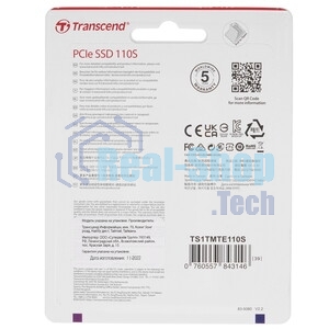 Накопитель SSD Transcend SSD MTE110S, 2048Gb, M.2(22x80мм), NVMe, PCIe 3.0 x4, 3D TLC, R/W 2500/1700Mb/s, IOPs 200 000/250 000, TBW 800, DWPD 0.2 (12 мес.)