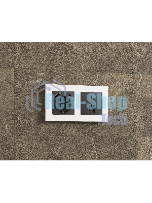 Комплект механизма компьютерной розетки ALFA Графит мягкое касание RJ-45(8P8C) CAT6 с шторкой QUANT (AP9120, VM188) MA912010