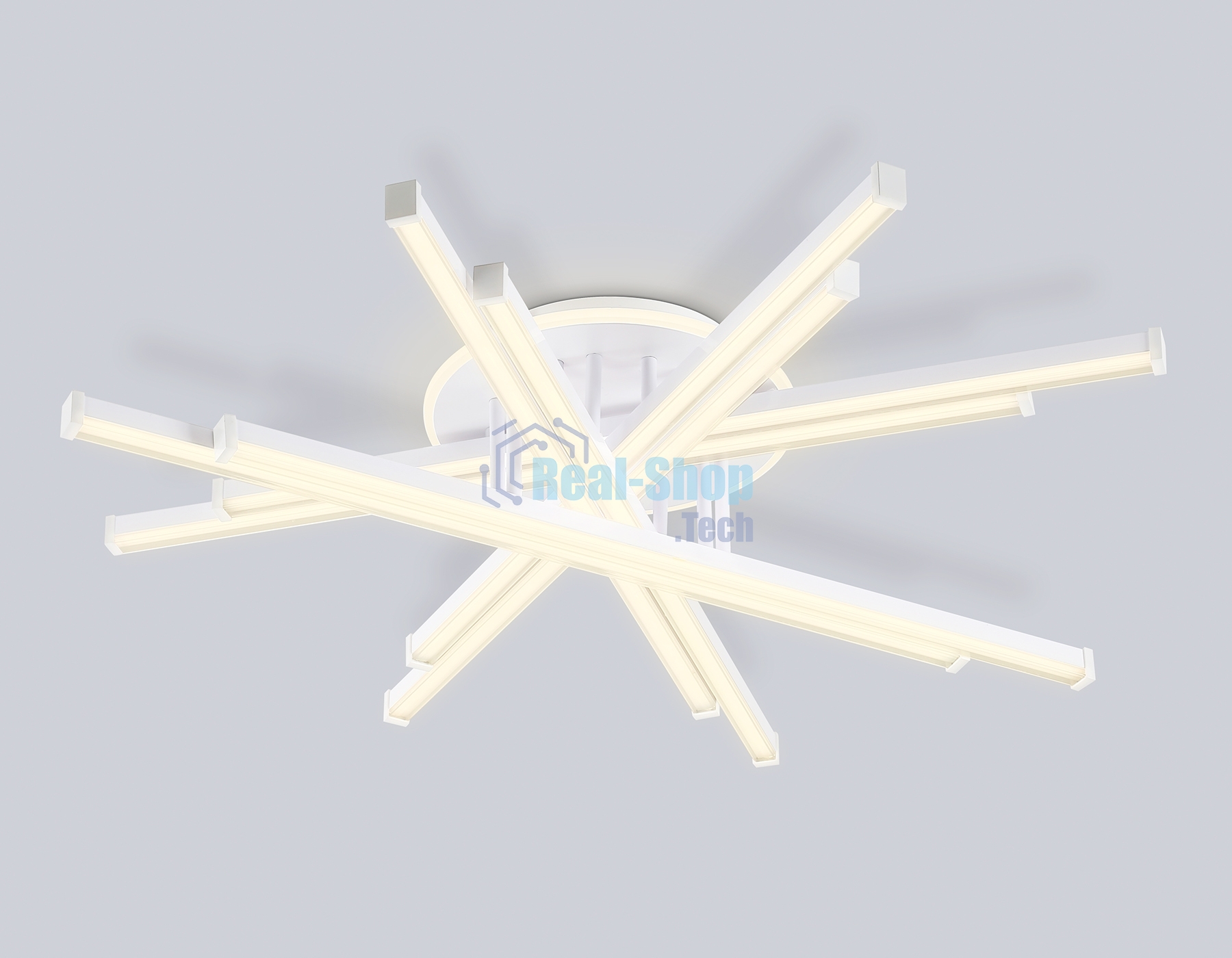 Потолочный светодиодный светильник Ambrella light FL6275 WH белый 134W 3000K-6400K 800*800*165 (ПДУ ИК)