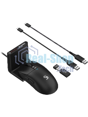 Мышь беспроводная/проводная A4Tech Bloody R72 Ultra Duo черный, 20000 dpi, радиоканал, USB, кнопки - 7
