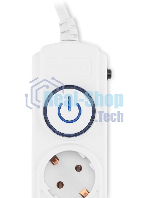 Сетевой фильтр Ippon BK-6-EU-5-10-W 5 м, 6 розеток, белый, коробка
