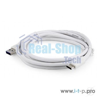 Кабель USB Cablexpert CCP-USB3-AMCM-6-W, USB3.0 AM/USB Type-C, 1.8м, белый, пакет