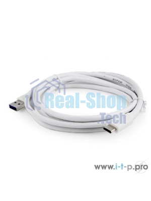 Кабель USB Cablexpert CCP-USB3-AMCM-6-W, USB3.0 AM/USB Type-C, 1.8м, белый, пакет