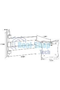 Кронштейн ARM Media LCD-7101 серебристый для LCD/LED ТВ 10