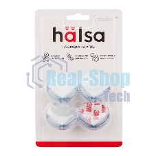 Прозрачные круглые накладки-протекторы для мебели (4.2x4.2x1.5 см). 4 шт.