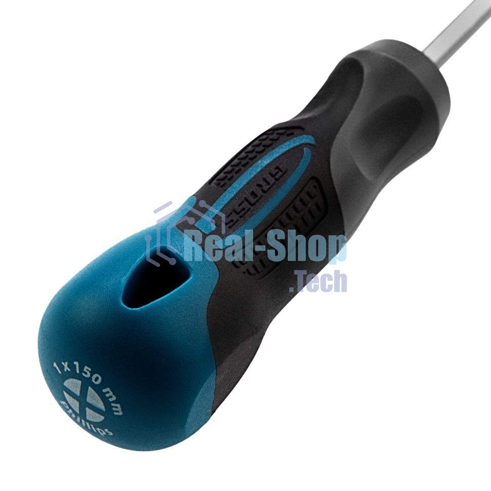 Отвертка Gross 12142 PH1 x 150мм S2, трехкомпонентная ручка