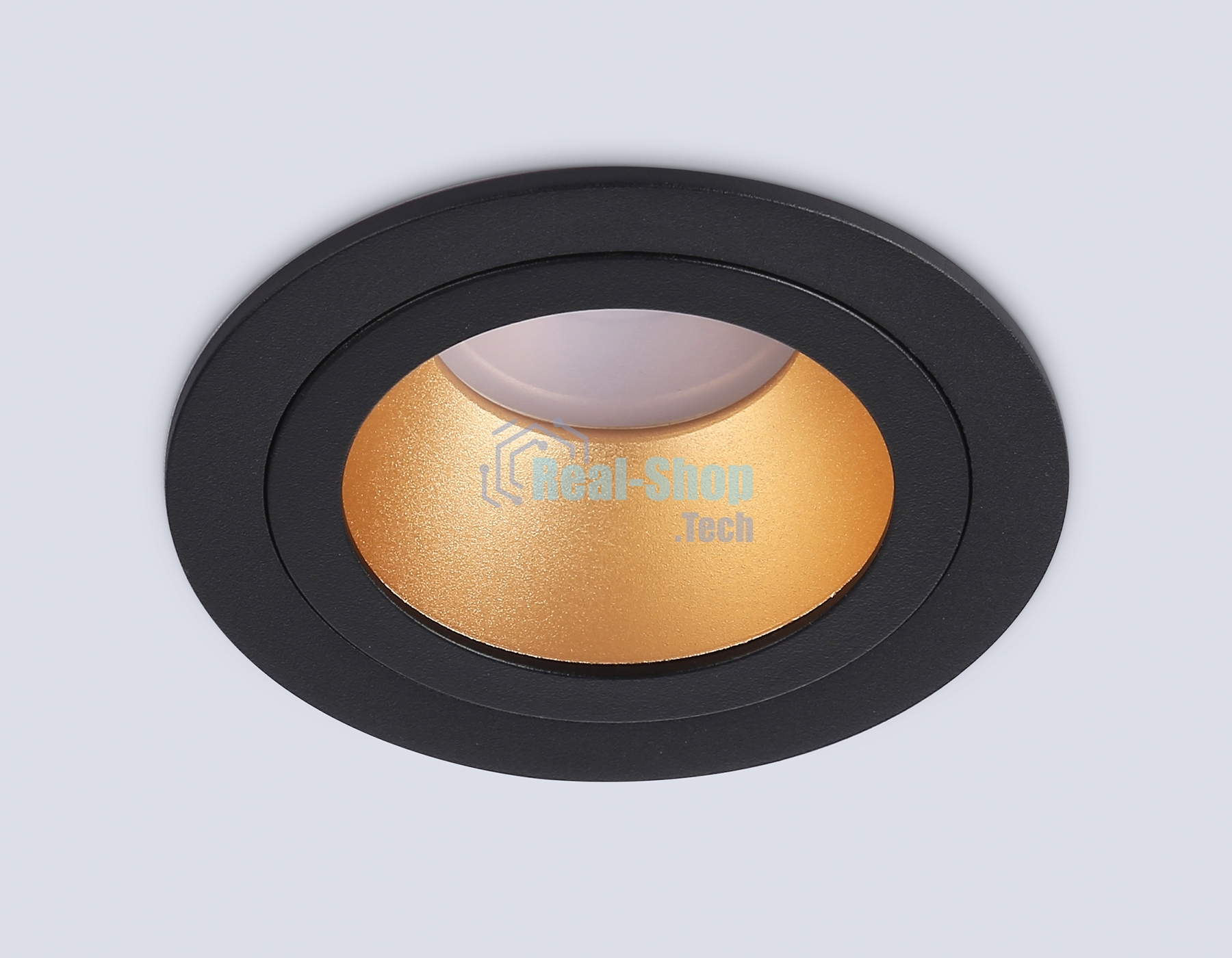 Встраиваемый точечный светильник Ambrella light TN102825 BK/GD черный/золото GU5.3 D92*50