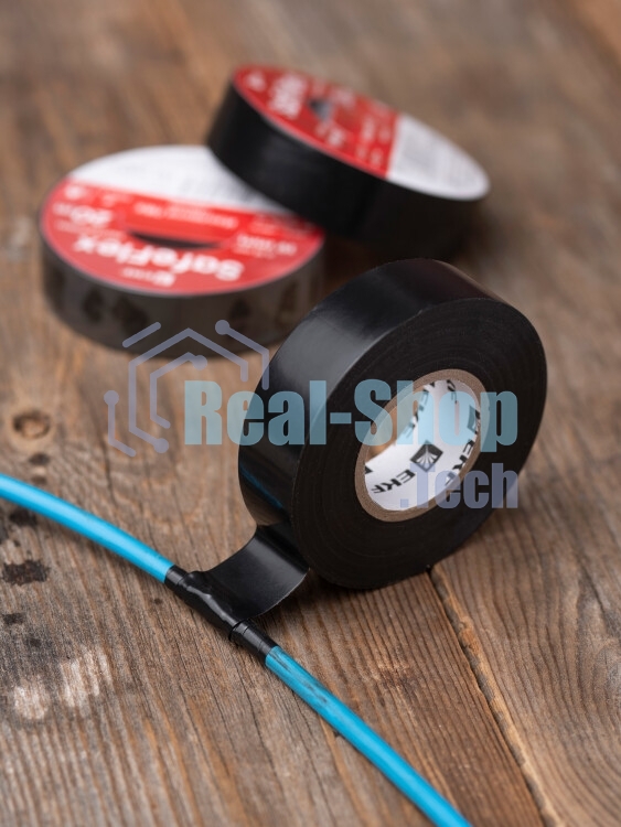Изолента ПВХ черная 19 мм 20м серии SafeFlex plc-iz-sf-b EKF