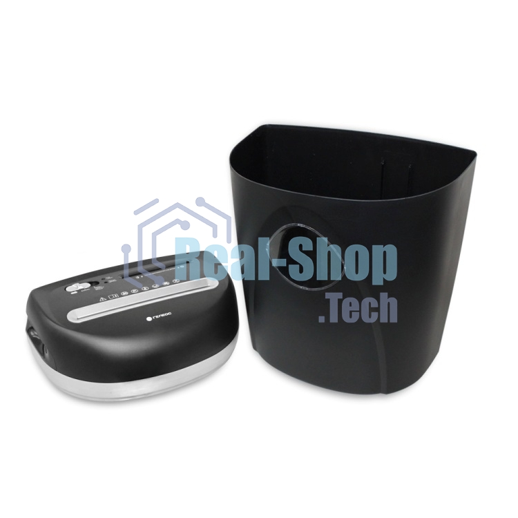 Шредер ГЕЛЕОС Уничтожитель документов УП23-4 DIN P-4 (4 ур-нь секр.), фрагмент 3,9х35мм, 14-16 лист (70г/м2), CD/пл.карты/скрепки/скобы, 23 л.