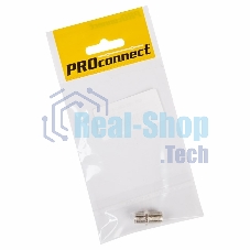 Переходник антенный PROconnect (гнездо F - гнездо F), бочка, (1 шт.) (пакет)