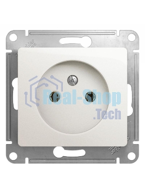 Механизм розетки 1-м СП Glossa 16А IP20 без заземл. перламутр SchE GSL000641
