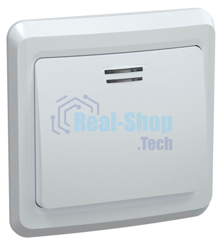 Выключатель 1-кл. СП Вега 10А IP20 ВС10-1-1-ВБ с индик. белый ИЭК EVV11-K01-10-DM