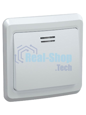 Выключатель 1-кл. СП Вега 10А IP20 ВС10-1-1-ВБ с индик. белый ИЭК EVV11-K01-10-DM