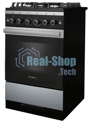 Плита газовая Gefest 5500-02 0069 серебристый/черный, конфорок 4 шт, духовка 52 л, 50 см x 85 см x 58.5 см