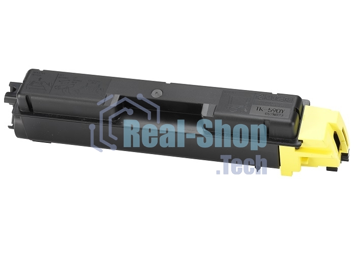 Картридж лазерный Kyocera TK-590Y (1T02KVANL0) желтый для FS-C2026MFP/C2126MFP/C2526MFP/C2626MFP/C5250DN 5000 стр.