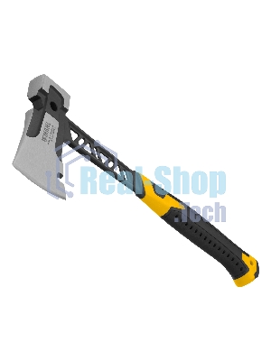 Топор цельнокованый Denzel 600 г, двухкомпонентная обрезиненная рукоятка