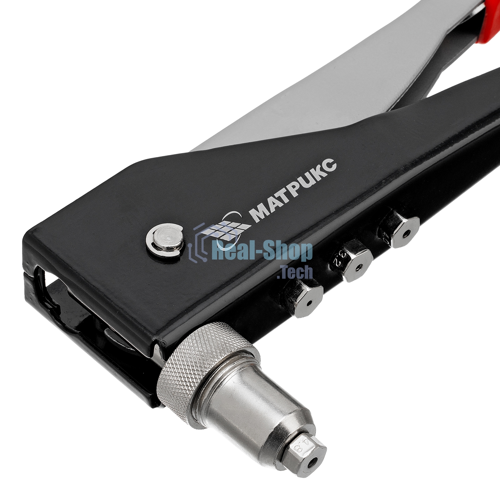 Заклепочник Matrix, 250 мм, переставной 0-90 градусов, заклепки 2,4-3,2-4,0-4,8 мм