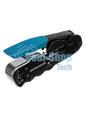 Клещи для обжима телефонных и компьютерных клемм Gross RJ45, 8P и RJ11/12, 6P, компакт., CAT5