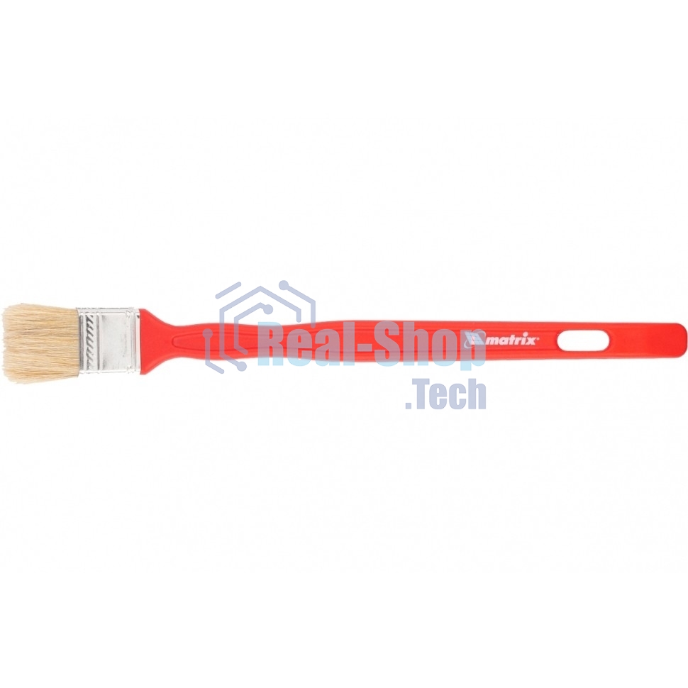 Кисть радиаторная Matrix для эмалей, 35х10 мм, натуральная щетина, пластиковая рукоятка