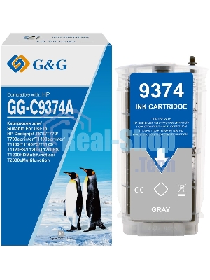 Картридж струйный G&G GG-C9374A серый (130мл) для HP Designjet T610/T770/T790eprinter/T1300eprinter/T1100