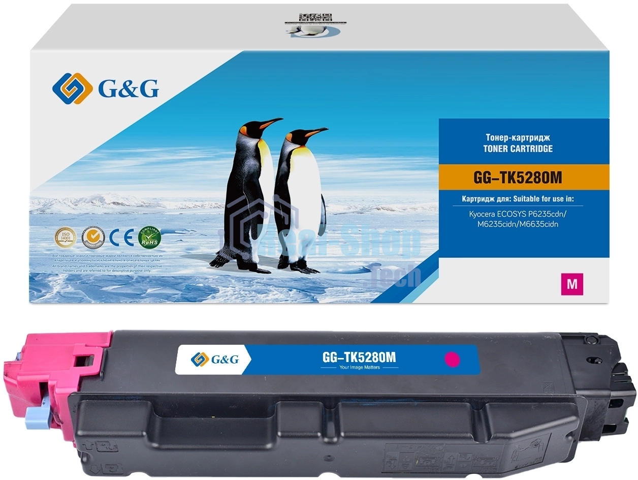 Картридж лазерный G&G GG-TK5280M (TK5280M) пурпурный (11000 стр.) для Kyocera ECOSYS P6235cdn/M6235cidn/M6635cidn