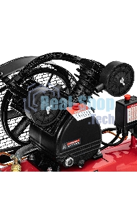 Компрессор воздушный МТХ КР2500/80 рем. привод, 2,5 кВт, 80 литров, 420 л/мин