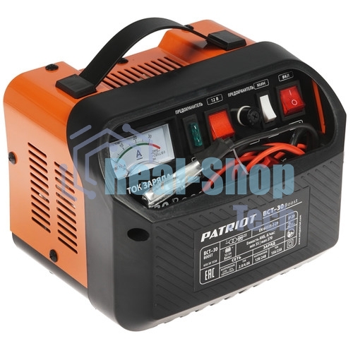 Устройство пуско-зарядное PATRIOT BCT-30 Boost 220В±15% 900Вт 12/24В зарядmax23А 55-270А/ч 7.3кг