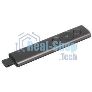 Презентер Logitech Spotlight Slate (серый, Bluetooth/2.4 GHz, перезаряжаемая литий-полимерная батарея 85мА·ч, 3D-акселерометр, гироскоп, кабель для зарядки, чехол) (арт. 910-004867, M/N: R-R0011/C-U0016)