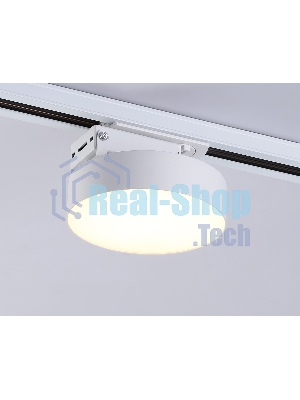 Трековый однофазный светодиодный светильник Ambrella light GL6835 WH белый LED 15W 3000K D115*80