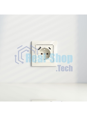 Рамка на 1 пост (слоновая кость, basic) W0012003