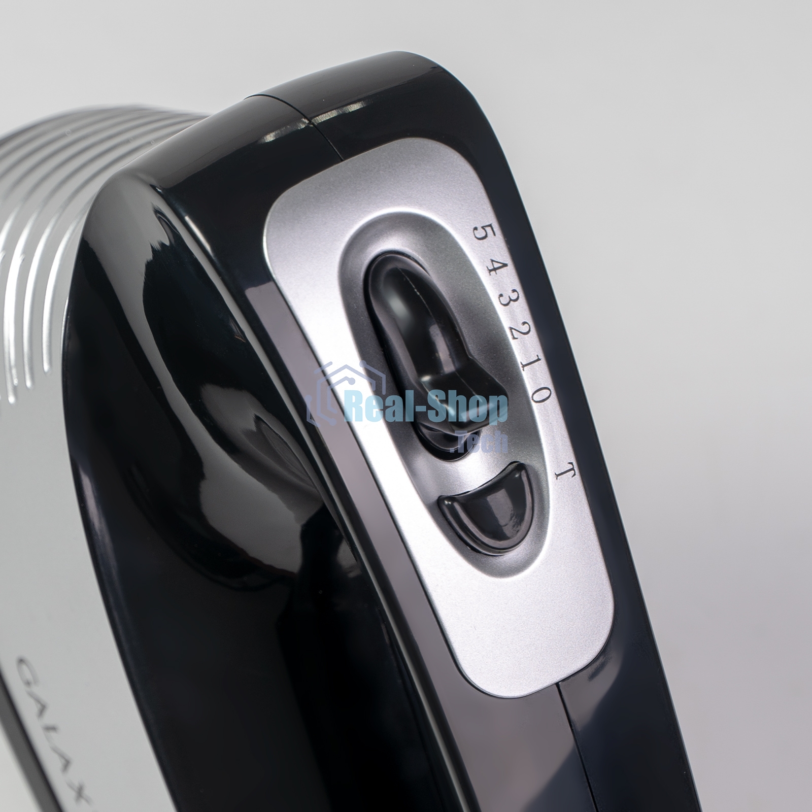 Миксер электрический Galaxy GL 2208, черный с серебристым, ручной, 250 Вт, 5 скоростей + режим 