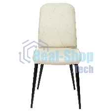 Стул для кухни Бюрократ KF-3 эко.кожа слоновая кость Orion-10 металл черный на ножках