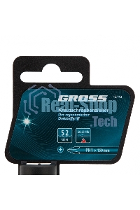 Отвертка Gross 12142 PH1 x 150мм S2, трехкомпонентная ручка