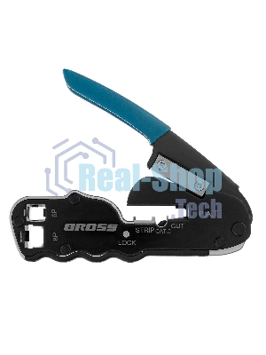Клещи для обжима телефонных и компьютерных клемм Gross RJ45, 8P и RJ11/12, 6P, компакт., CAT5