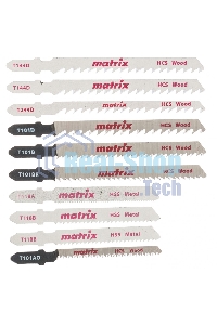 Набор полотен Matrix для электролобзика универсальный, 10 шт, T-SET1001