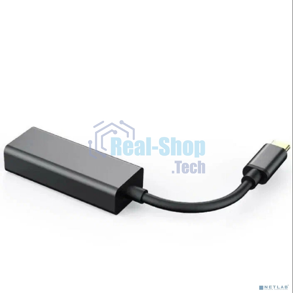 Кабель-переходник USB 3.1 Type-C -->RJ-45 1000Mbps Ethernet, Aluminum Shell, 0.15м Telecom TU320M