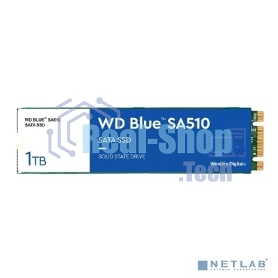Накопитель SSD WD Blue SA510 WDS100T3B0B, 1Tb, SATA III, M.2 2280, R/W 560/520