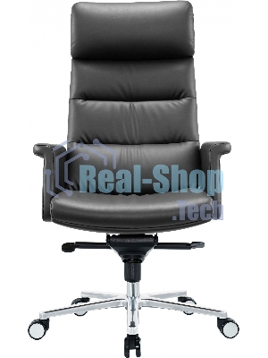 Кресло Cactus CS-LBK-AMSTERDAM черный, кожа, 120 кг, подголовник, механизм качания