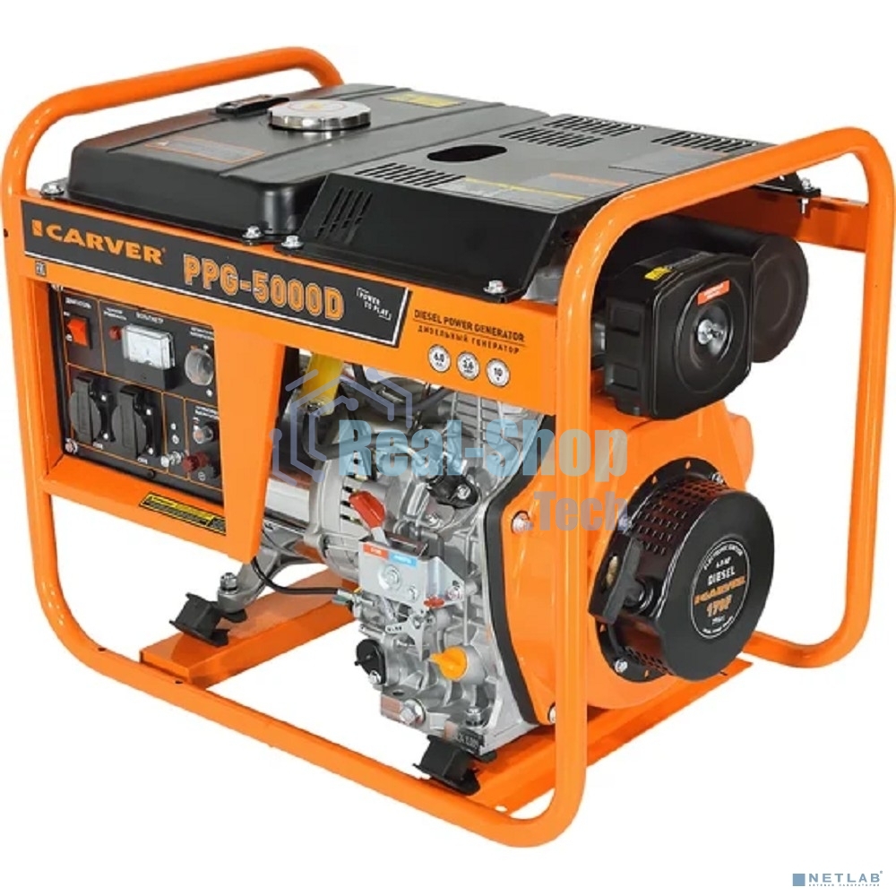 Генератор Carver PPG-5000D, 3.6 кВт