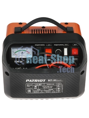 Устройство пуско-зарядное PATRIOT BCT-30 Boost 220В±15% 900Вт 12/24В зарядmax23А 55-270А/ч 7.3кг