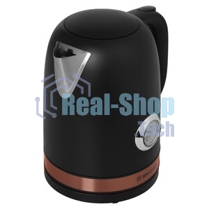Чайник электрический BRAYER BR1005BK 2200 Вт.1.7 л, STRIX, сталь окраш, термометр, черный