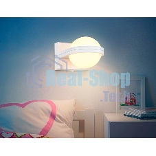 Настенный светодиодный светильник Ambrella light FW555 SWH белый песок LED 3000K 5W 80*80*138