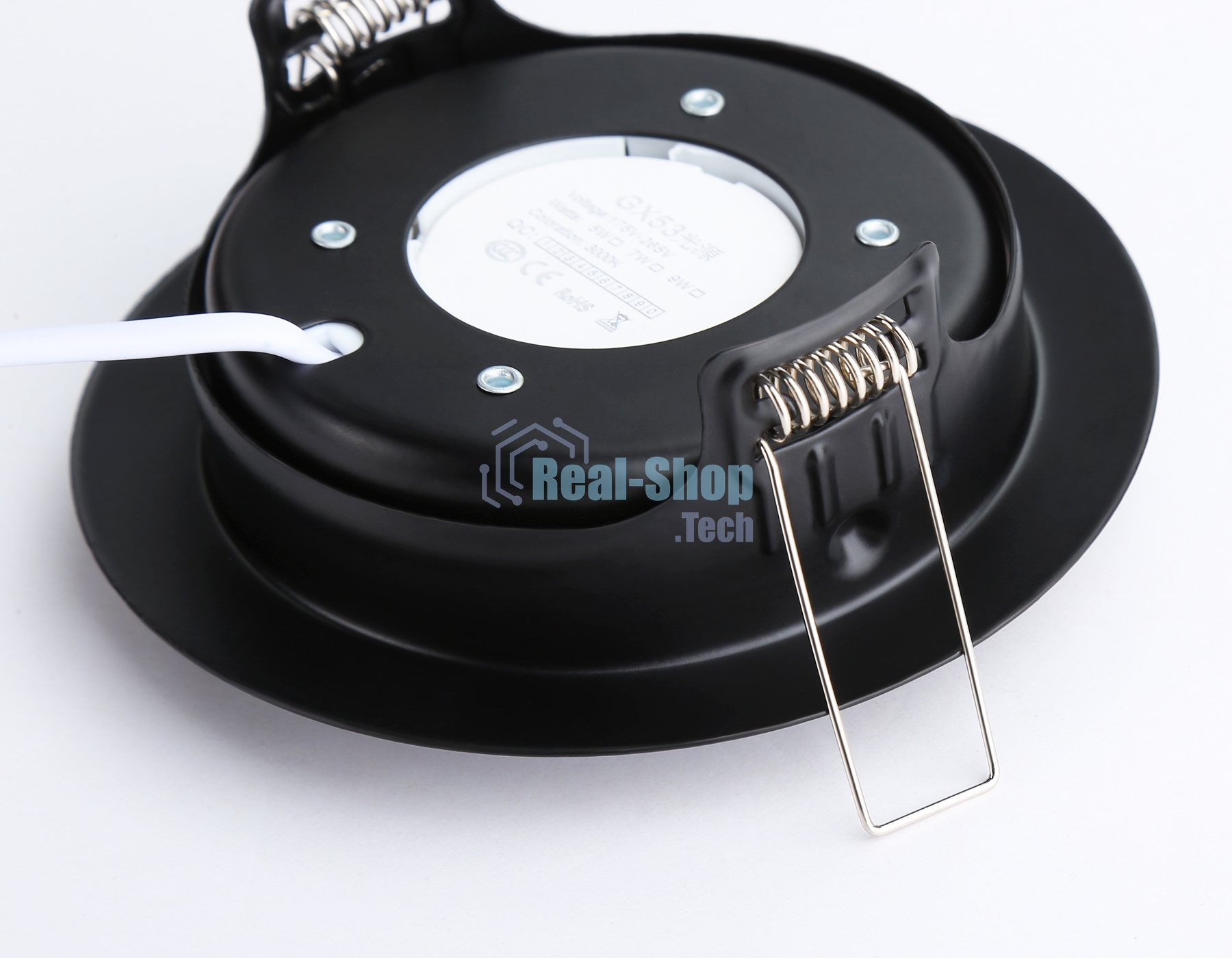 Светильник встраиваемый G10123 BK черный GX53 max 12W D120*48