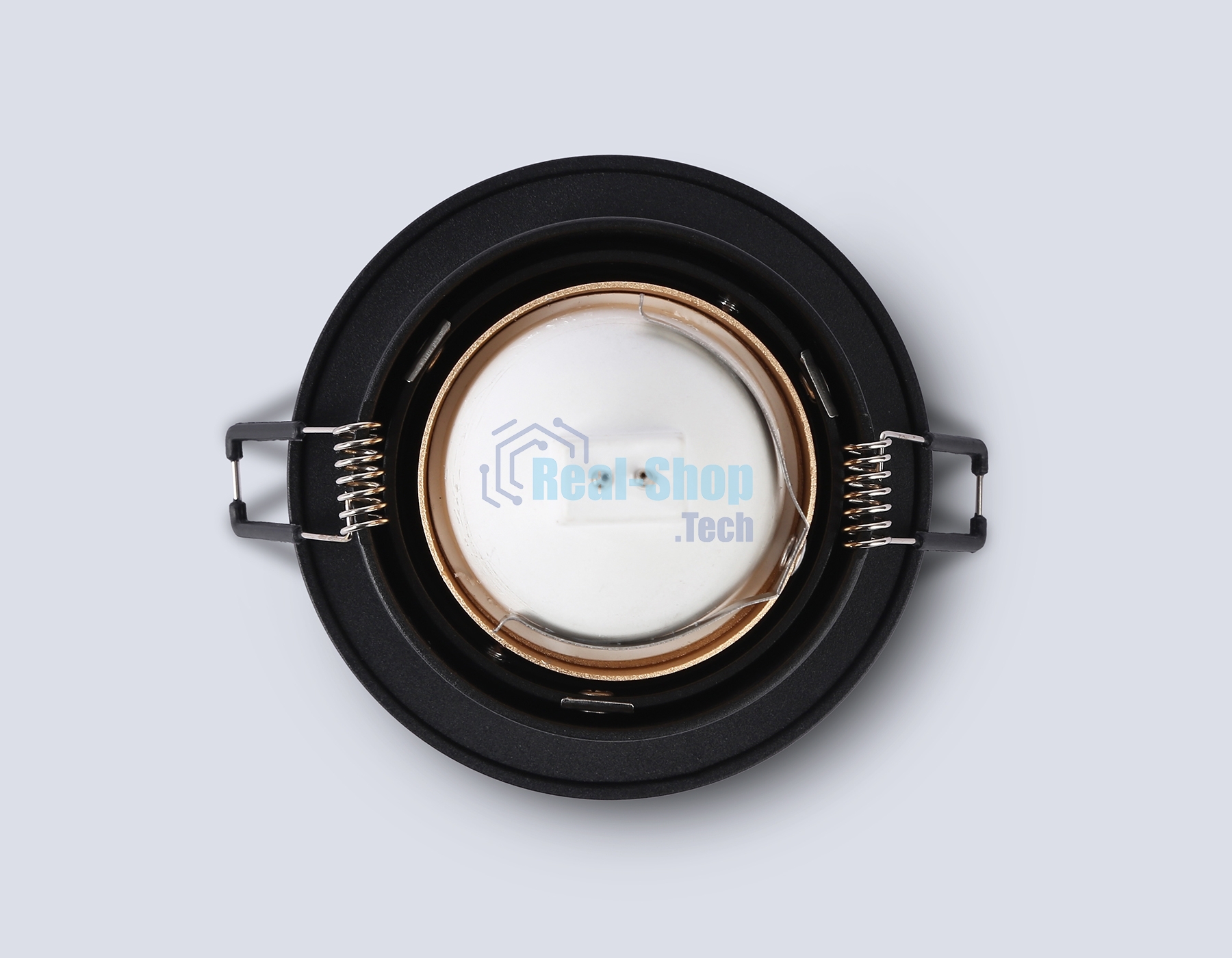 Встраиваемый точечный светильник Ambrella light TN102825 BK/GD черный/золото GU5.3 D92*50
