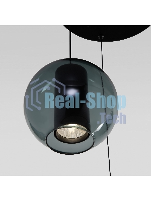 50258/3 LED/ подвесной светильник/ дымчатый/бирюзовый