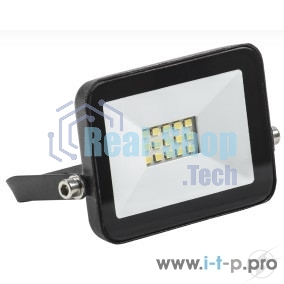 Прожектор светодиодный СДО 06-10 6500К IP65 черный ИЭК LPDO601-10-65-K02