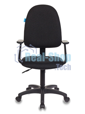 Кресло Бюрократ CH-1300/T-15-21 черный, экокожа, 120 кг, механизм качания