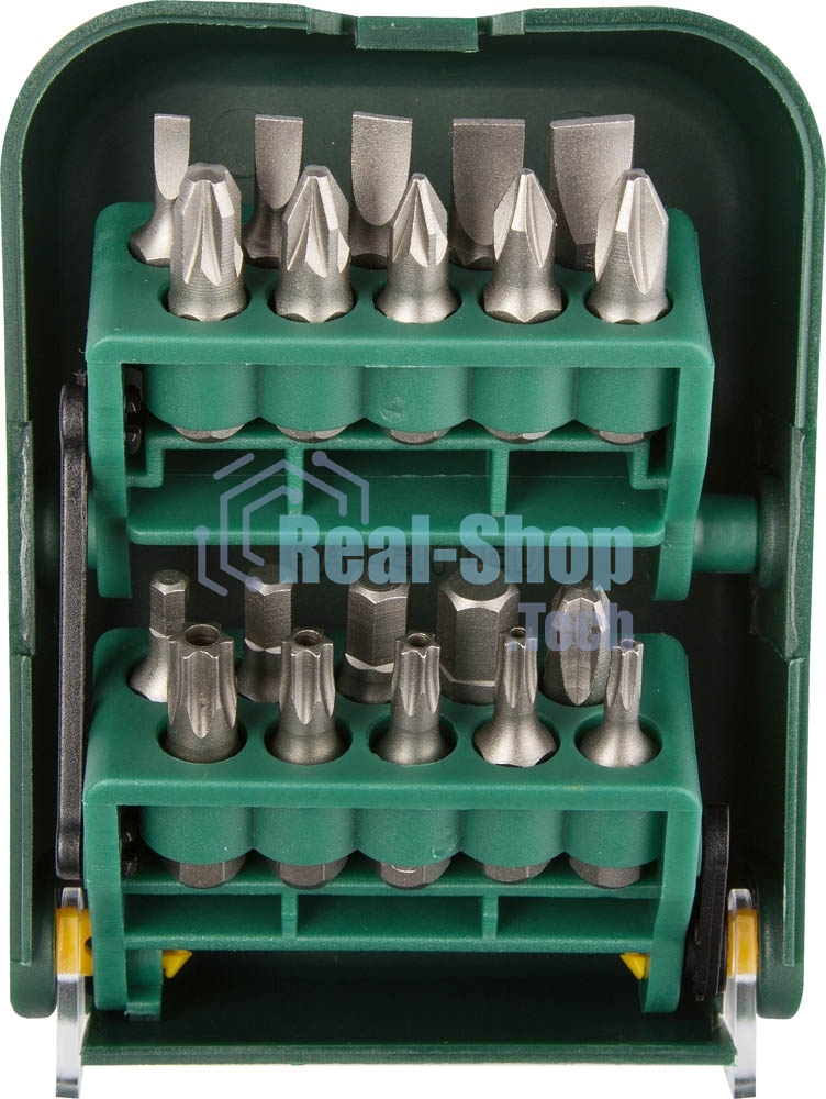 Набор KRAFTOOL Биты в мобильном бит-боксе с клипсой, Cr-V, 25мм, 21 предмет